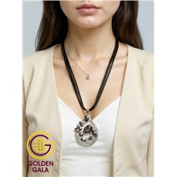 Кулон на кожаном шнурке "Женская грация" Арт КШ2130/16