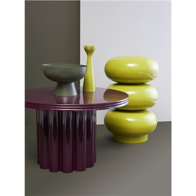 Столик кофейный Vivlend, Ø57 см, ночная слива