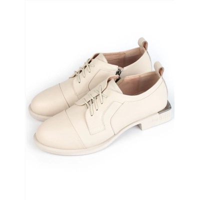 03-YP9862M BEIGE Полуботинки женские (натуральная кожа)