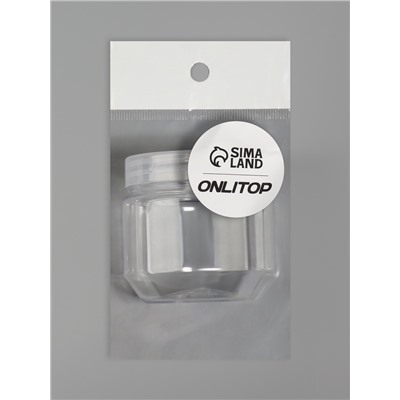 Баночка для хранения, 100 мл, прозрачная