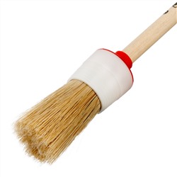 Кисть круглая № 6 (30 мм) натуральная щетина, деревянная ручка MTX