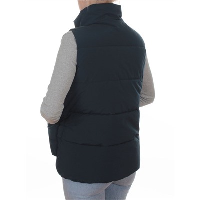 793 DK. BLUE Жилет зимний утепленный женский (150 гр. холлофайбер)