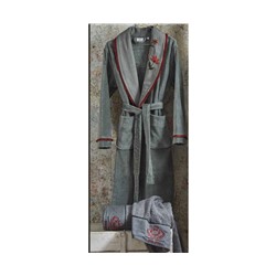 Халат Велюровый Женский (XL) Lyra Yeşil Bayan Medium Bornoz - EcoCotton