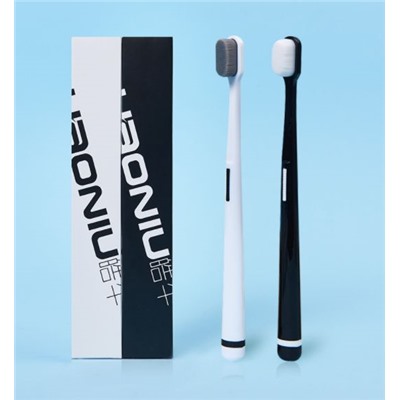 Зубная щетка Hao Niu Family White/ black 1 шт