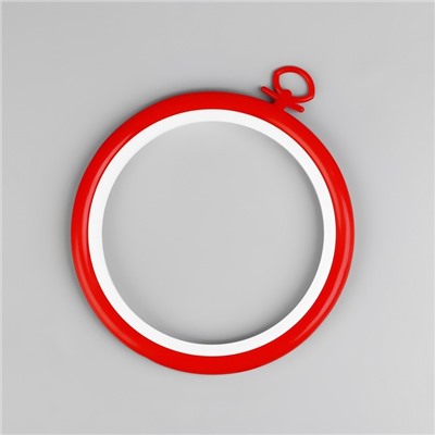 Пяльцы для вышивания с подвесом, пластиковая, d=9/12 см, МИКС