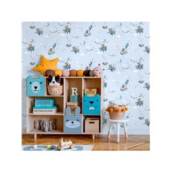 Обои бумажные «Ф855-01», на бумажной основе, 10.05×0.53 м, цвет голубой