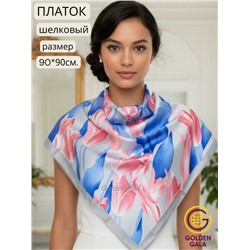 Платок шелковый "Тюльпаны" Арт 9062/6