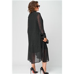 Платье EVA GRANT 7293 черный горох