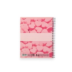 Тетрадь в клетку, 96 л., А5, на спирали, блок №1, LOVE