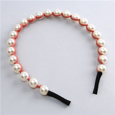 Ободок новогодний для волос с жемчугом «Желания исполнятся», 13 х 14 см