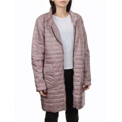 K-532 GRAY PINK Куртка демисезонная стеганая женская (70 гр. холлофайбер)