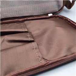 Kristaller Косметичка дорожная мужская Travel Have a good trip, коричневый