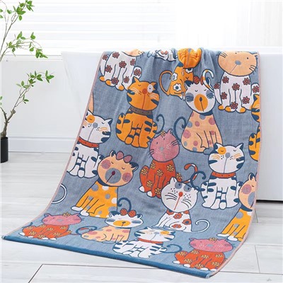 Муслиновое мягкое полотенце, увеличенная толщина 70*140cm