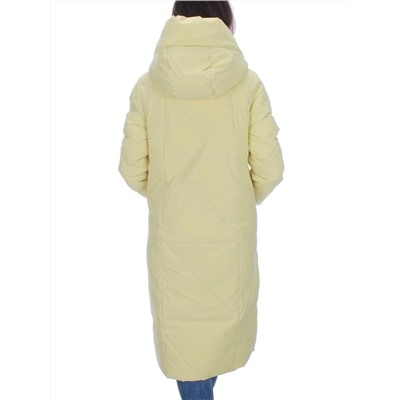 22339 YELLOW Пальто стеганое зимнее женское (200 гр. холлофайбера)