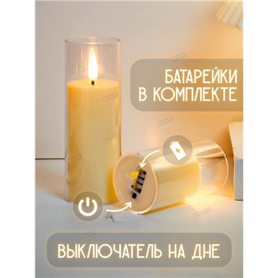 Свечи с эффектом мерцания (1 шт) (3562)