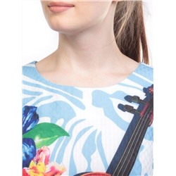 P307 LT. BLUE Платье женское (100% полиэстер)