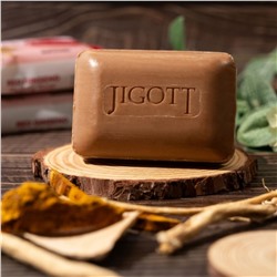 Jigott Мыло-скраб для лица и тела с экстрактом красного женьшеня / Red Ginseng Scrub Soap, 150 г