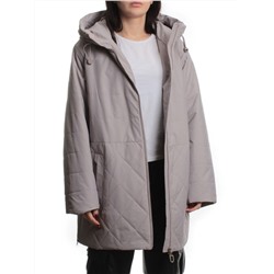 F-804 GRAY BEIGE Куртка демисезонная женская (100 гр. холлофайбер)