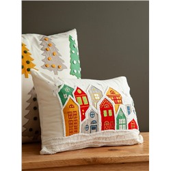 Чехол на подушку Snowy Village из коллекции New Year Essential, 30х45 см