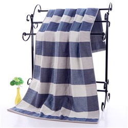 Муслиновое дышащее мягкое банное полотенце 70*140 махровое