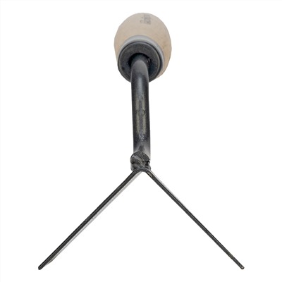 Кельма угловая, 80 х 60 х 60 мм, стальная, для внешних углов, буковая ручка Сибртех