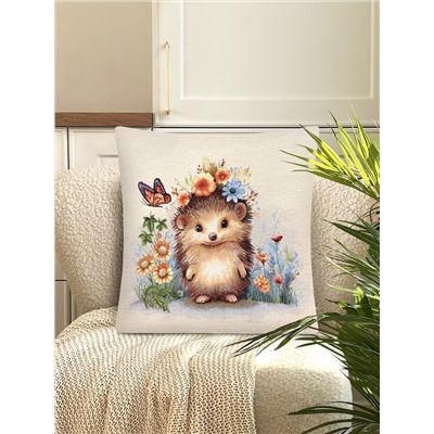 Ежик цветочек Наволочка 45х45 см 2416500 New