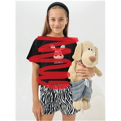 Шорты от Пижама "Зебра" белая детская девочка с шортами