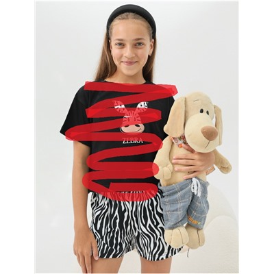 Шорты от Пижама "Зебра" белая детская девочка с шортами