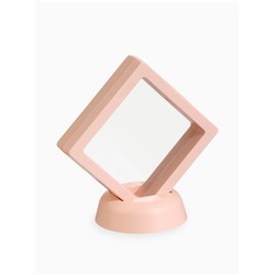 Подставка для украшений QF «Ромб», 7×3×7 см, розовая