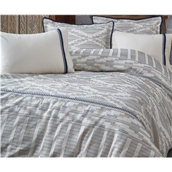 2 сп. Евро Комплект Постельного Белья Cotton Saten Colossae Multi Lacivert Çift - EcoCotton
