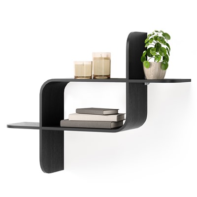 Полка настенная Montage, черная