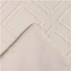 Покрывало LoveLife Tufting: Ромб цв.бежевый, 150*220±5см, микрофайбер, 100% п/э