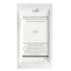 Lador Органический шампунь с эфирными маслами в пробнике / Triplex Natural Shampoo, 10 мл УЦЕНКА
