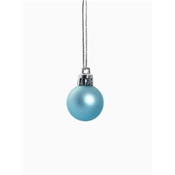 Ёлочные игрушки «Традиция», шары новогодние, d=3 см, набор 24 шт., треск, голубой