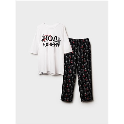 Комплект мужской: футболка, брюки