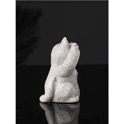 Набор фигурок «Три кота: ничего не вижу, не слышу, не говорю», гипс, 7 см, серый