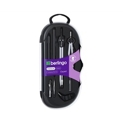 Готовальня Berlingo "Expert", 8 предметов, циркуль 135мм, пластиковый футляр