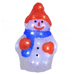 GAEM Изделие декоративное "Снеговик" (работает от сети), L15 W10 H25 см