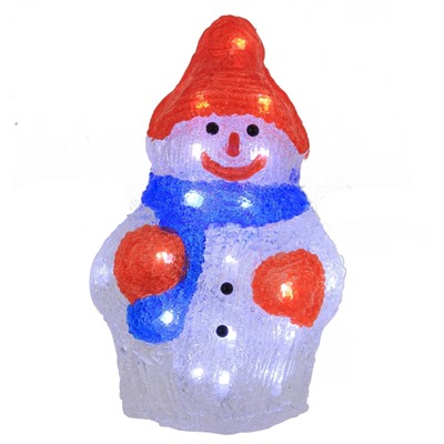 GAEM Изделие декоративное "Снеговик" (работает от сети), L15 W10 H25 см