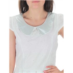 632 WHITE Платье женское (65% хлопок, 35% полиэстер)