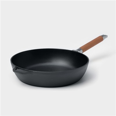 Сковорода высокая Wild Kitchen, d=28 см, лопатка и губка в комплекте, чугун