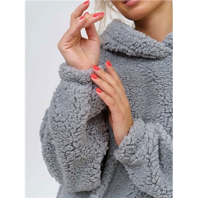 Женская толстовка мод.1770/4 (оверсайз) / Светло-серый