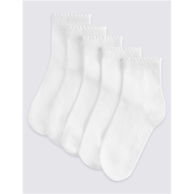 5pk of Short Picot Socks