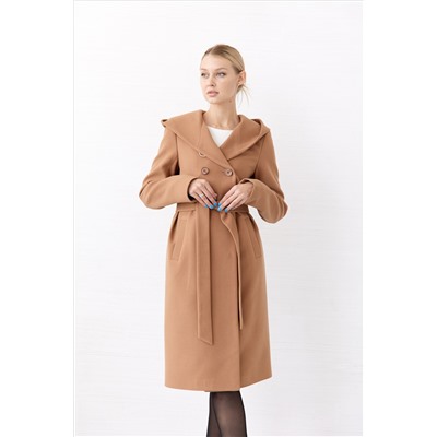 Пальто женское демисезонное 25020 (кэмел)