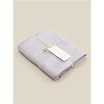 Простыня 1.5 спальная SL Home Tencel, 160×235 см, светло-серая, тенсель