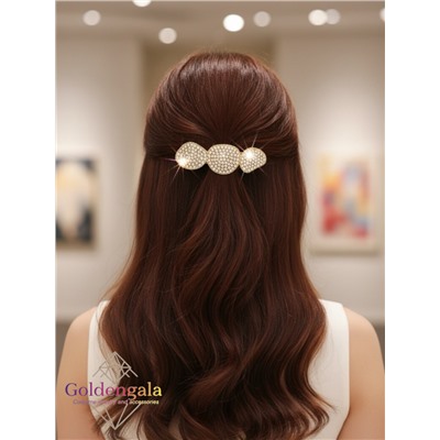 Заколка автомат для волос со стразами «Блеск элегантности» ЭЛЗ15/01
