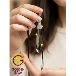 Кулон на кожаном шнурке "Женская грация" Арт КШ2130/12