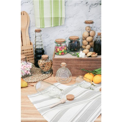 Набор баночек для специй Доляна «Парфе», 100 мл, 5.7×7 см, с пробковой крышкой, 12 шт., стекло