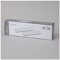 НАБОР БЛЮД LEFARD "PEARL" ПРЯМОУГ. 2 ШТ. 29*7,5*3 СМ (КОР=18НАБ.)