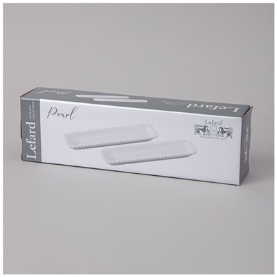 НАБОР БЛЮД LEFARD "PEARL" ПРЯМОУГ. 2 ШТ. 29*7,5*3 СМ (КОР=18НАБ.)